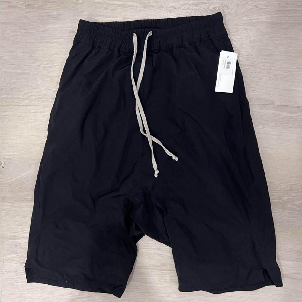 Rick Owens Black Athletic Shorts